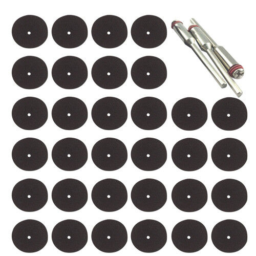75Pièces Tranches De Résine Mini Pour Coupe Métal Marron 2