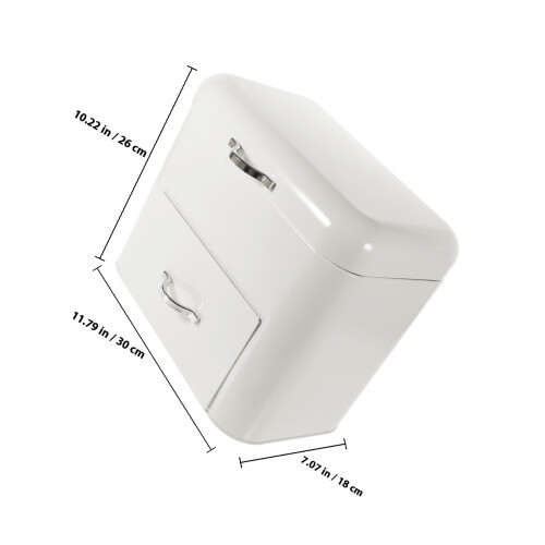 Moderne Witte Ijzeren Broodbewaarcontainer Met Isolatie 1
