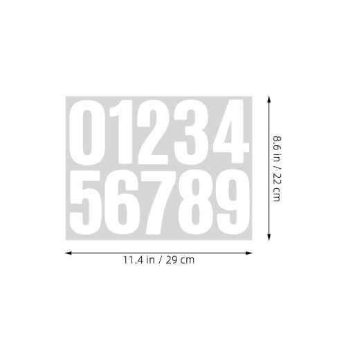 10 Sheets Mailbox Number Stickers House On Numbers For Doors Address 2