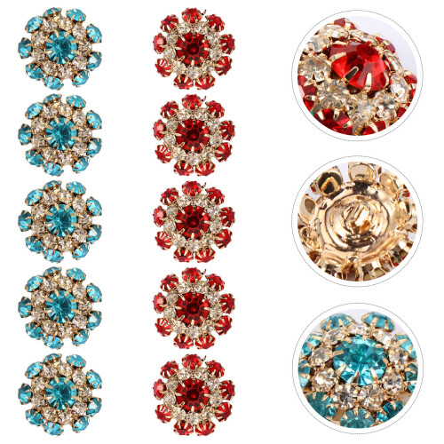 10 Strass Nieth Knöpfe Für Mama 1
