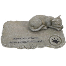 Cat Urn Kätzchen Ornament Katzen-Tribut-Statue 24,5 X 14 X 7 Cm