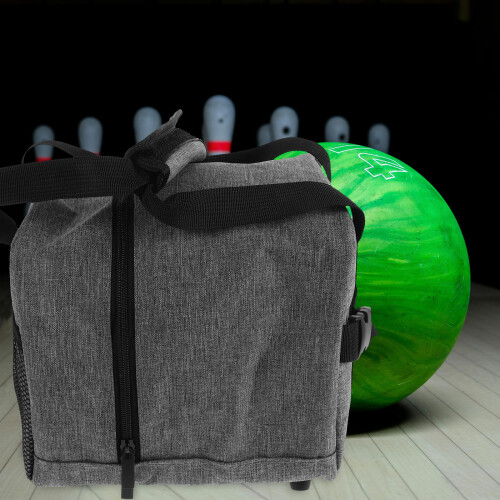Raindrops Einzelkugel Bowlingtasche Grau Polyester 8,7x8,7x8,7 Zoll 2