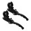 Clutch Brake Handle Levers Schwarz Stahl 1 Satz 8