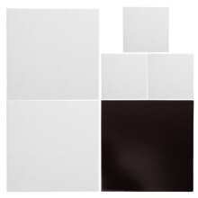 6 Stuks Schilderplaat Canvas Alien Hart