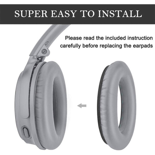 Øreputer for Bose QC35/SoundTrue-hodetelefoner, 1 par Grey 2