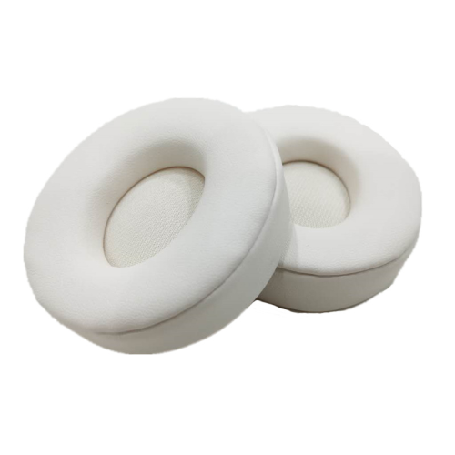1 Pair PU Protein Leather Ear Pads for Beats Solo Pro White