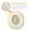 1 Pair PU Protein Leather Ear Pads for Beats Solo Pro White 4