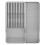 Kompakter Besteckschublade Organizer Tablett Besteckhalter 6