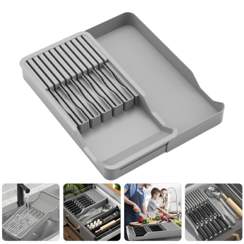 Kompakter Besteckschublade Organizer Tablett Besteckhalter 2