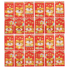 108 Cartoon-Tiger Rote Geschenkumschläge Für Chinesisches Fest