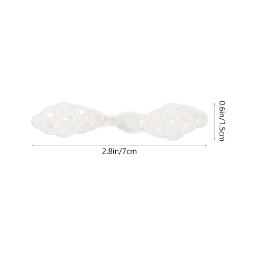 20Paren Kledingknopen Wit Stoffen Voor DIY Naaiaccessoires 2