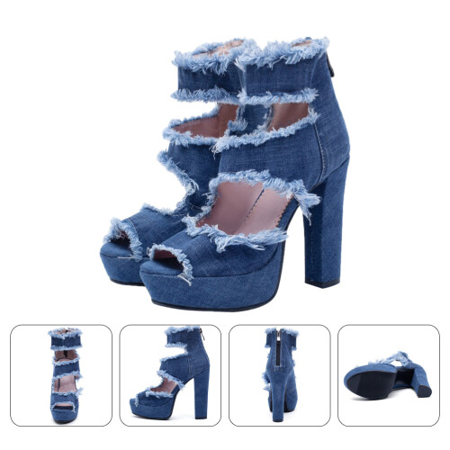 Heels Hochhackige Sandalen High Heels 7 2
