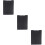 3Pcs Portable Clipboard Black Office Hardboard Multi-Use Document Clip 9