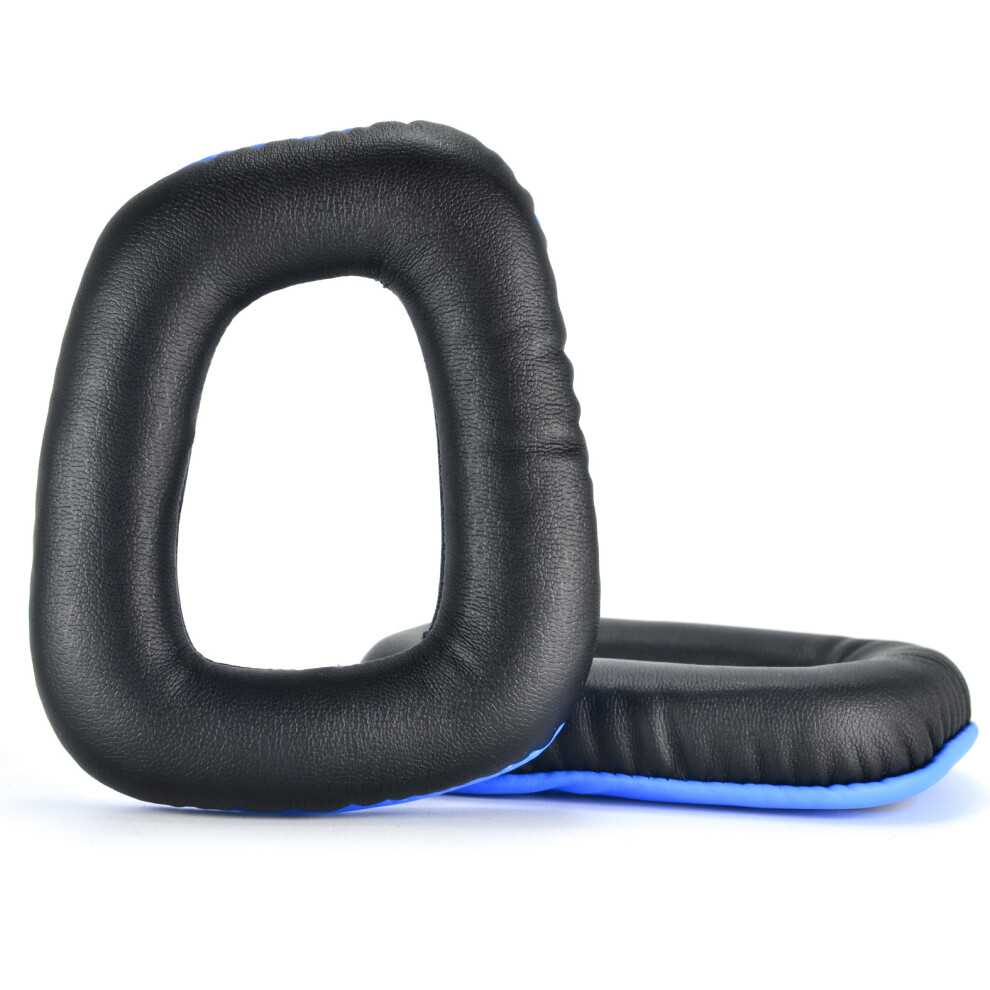 Pu Ear Pads For Logitech G35 G930 G430 F450 G331 G231 G431 G432 + Black/Blue 7314280763726