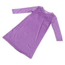 Langarm-Pyjama Mit Brustpolstern Ärmelkleid Für Damen Nachthemd Damen