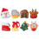 24 Weihnachtsstyle Haargummis Elastische Halter 2