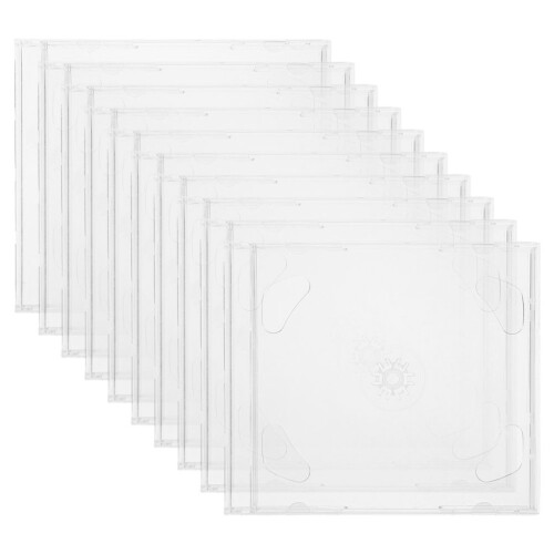 10Stk CD DVD Aufbewahrungsetuis Behälter 2