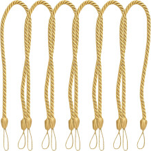 Minimalistische Gardinenhalterung Gold 6er Set