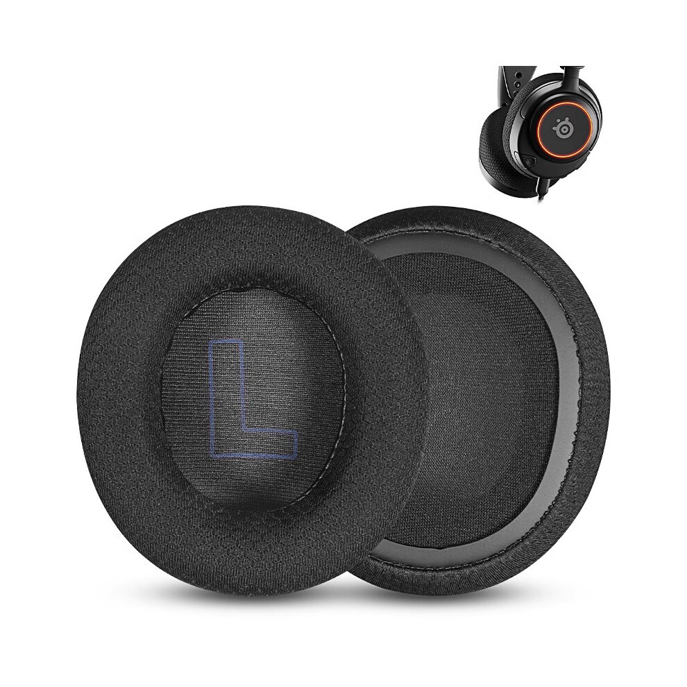 Replacement Ear Pads For Steelseries Arctis Nova Pro Headphones + Black/Blue 7314281018900