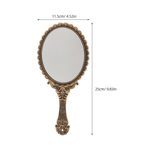 Pleated Lampenschirm Retro Handmakeupspiegel 1
