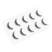 Eyelashes Schwarz 5 Paar 1,5x0,4x0,2 Kunstfaser