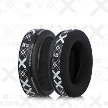 Replacement Earpads for HyperX Cloud 2 - Breathable Ice Silk Ear Cushions (White Print)