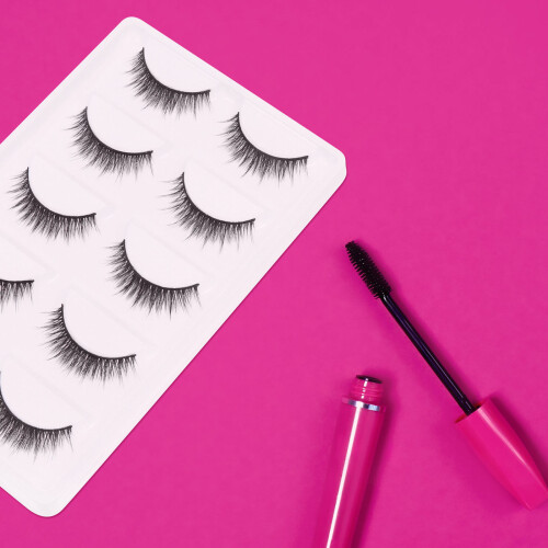 Eyelashes Schwarz 5 Paar 1,5x0,4x0,2 Kunstfaser 2