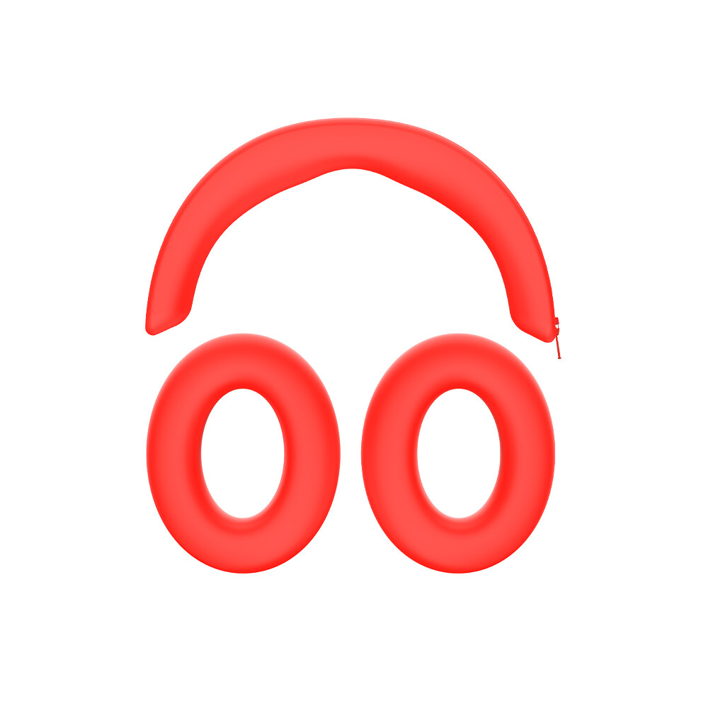 Inf Red Silicone Protective Case For Sennheiser Momentum 4 Headphones