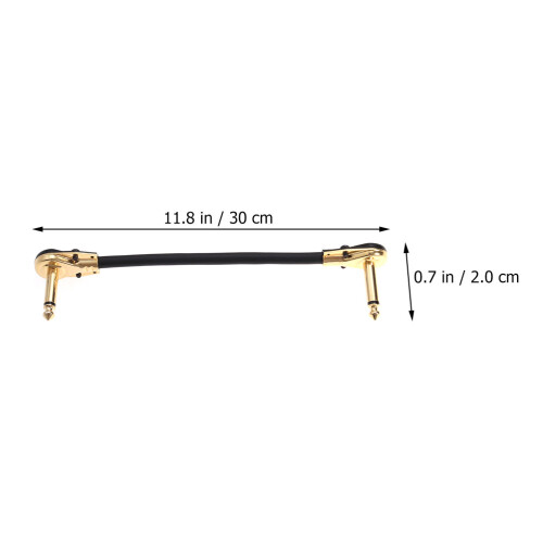 2Stk. Effektkabel Kupfer Flachstecker Für Messgerät 1