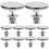 10er Pack Moderne Dekorative Silberne Vorhang Halteclips 10