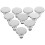 10er Pack Moderne Dekorative Silberne Vorhang Halteclips 7