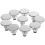 10er Pack Moderne Dekorative Silberne Vorhang Halteclips 8