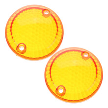 2Stk Motorrad Blinker Schutzcover Orange ABS Langlebig Für Outdoor