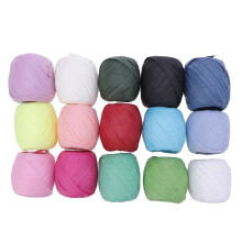 15 Papiergarn Packband Schnur Eirolle Bunt Gemischt