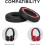 Ear Pads compatible with Beats Solo 2/3 Black 1 Pair 2