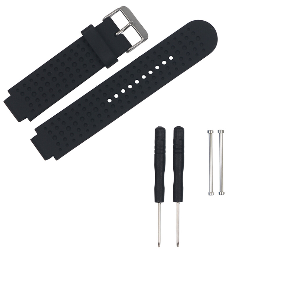 Silicone Armband With Tools Garmin Forerunner 220/230/235/630/620/735Xt, Garmin Approach S20/S5/ S6 Black 7314280383955