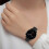 Uhrenarmband Echtes Leder Black 20 mm 7