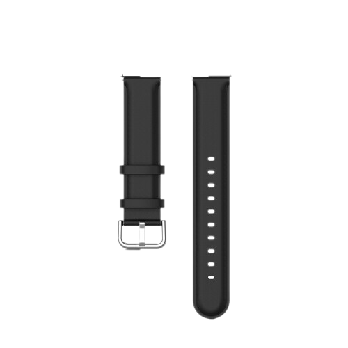 Uhrenarmband Echtes Leder Black 20 mm 1