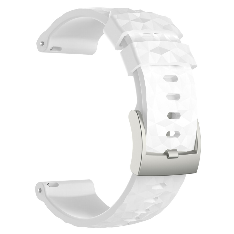 Silicone Watch Strap For Suunto Spartan Sport Wrist Hr Baro White 7314280549856