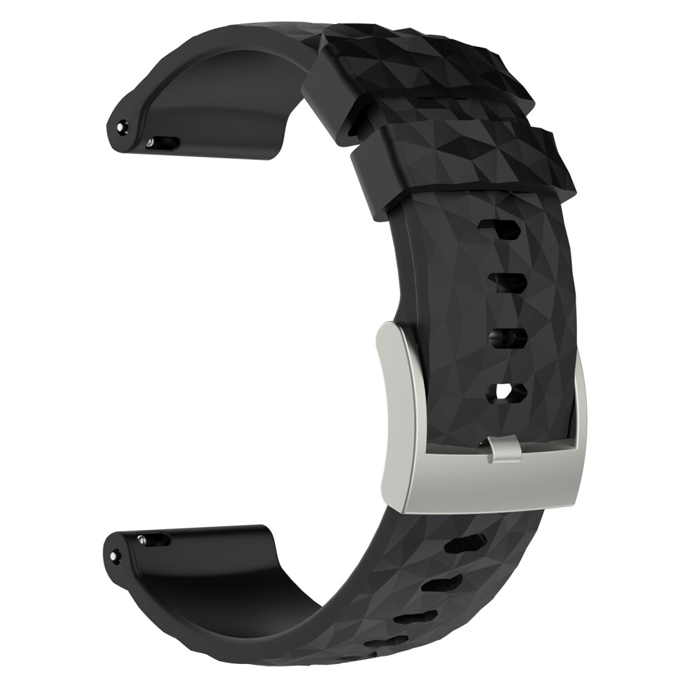 Silicone Watch Strap For Suunto Spartan Sport Wrist Hr Baro Black 7314280721191