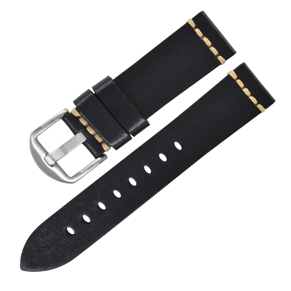 Replacement Watch Strap Watchband Genuine Leather 20 Mm Grain 7314280679478