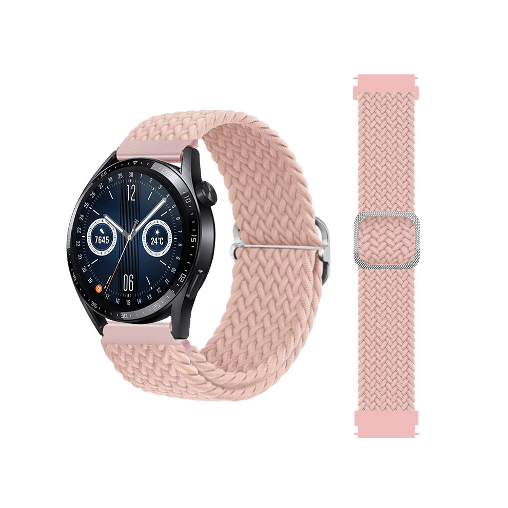 Nylon Watch Strap Compatible With Huawei, Xiaomi, Garmin, Samsung 22Mm Pink 7314280678549