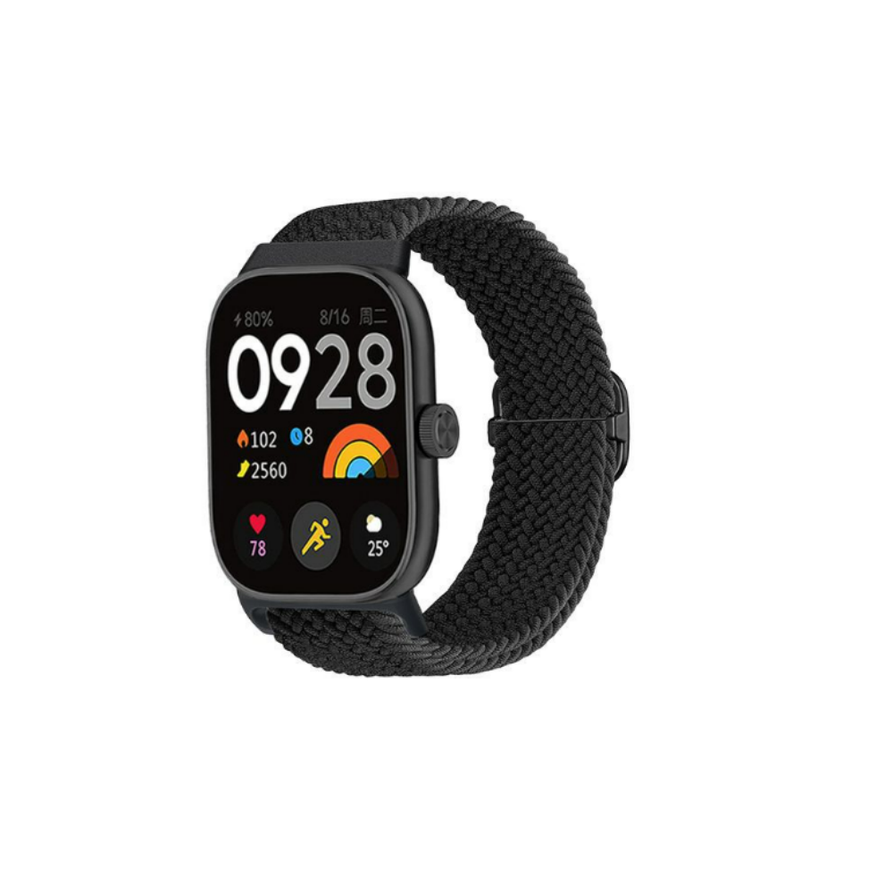 Xiaomi Mi Band 8 Pro & Redmi Watch 4 Braided Nylon Watch Strap 0 Black 7314280500697