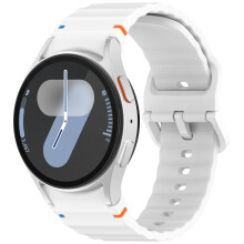 Curea de ceas din silicon pentru Samsung Watch 7 White