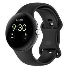 Silicone Watch Strap for Google Pixel Watch 3 Black L 0