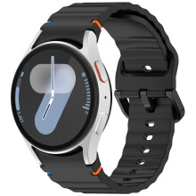Silikon-Uhrenarmband für Samsung Watch 7 Black