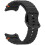 Samsung Watch 7 Wave Pattern Silicone Watch Strap Black 3