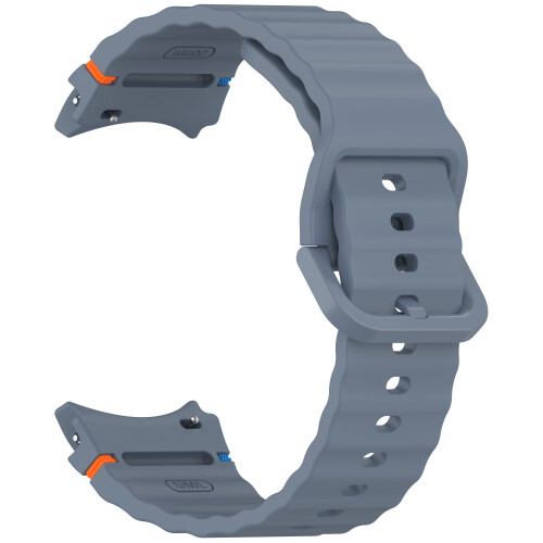 Samsung Watch 7 Wave Pattern Silicone Watch Strap Blue 2