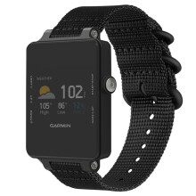 Nylon Watch Strap for Garmin Vivoactive Acetate Black