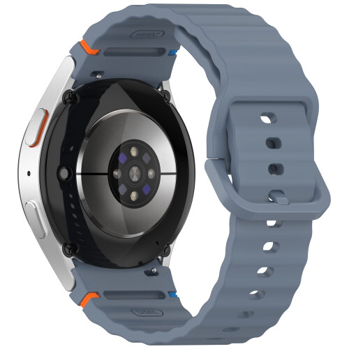 Samsung Watch 7 Wave Pattern Silicone Watch Strap Blue 1